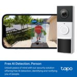 Timbre Con Video Tapo D210 Visión Nocturna Wifi 2K - Imagen 2