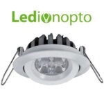 Lámpara Led Ledion Embutir 15w 3000k Aro Blanco 38°