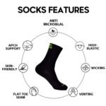 Medias Para Ciclismo Thinkrider Respirables Arco Y Talón Reforzados - Imagen 6