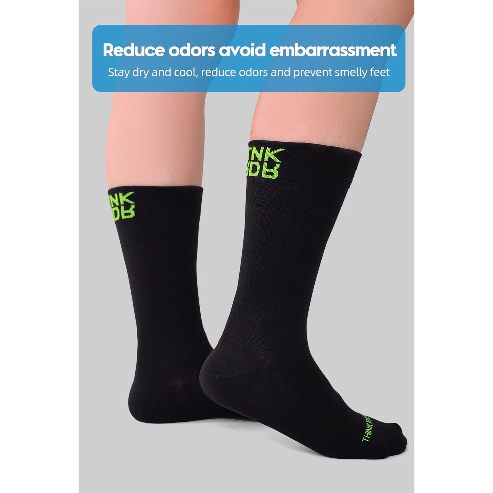 THI2005_06-3.jpg-3.jpg Medias Para Ciclismo Thinkrider Respirables Arco Y Talón Reforzados - Imagen 1