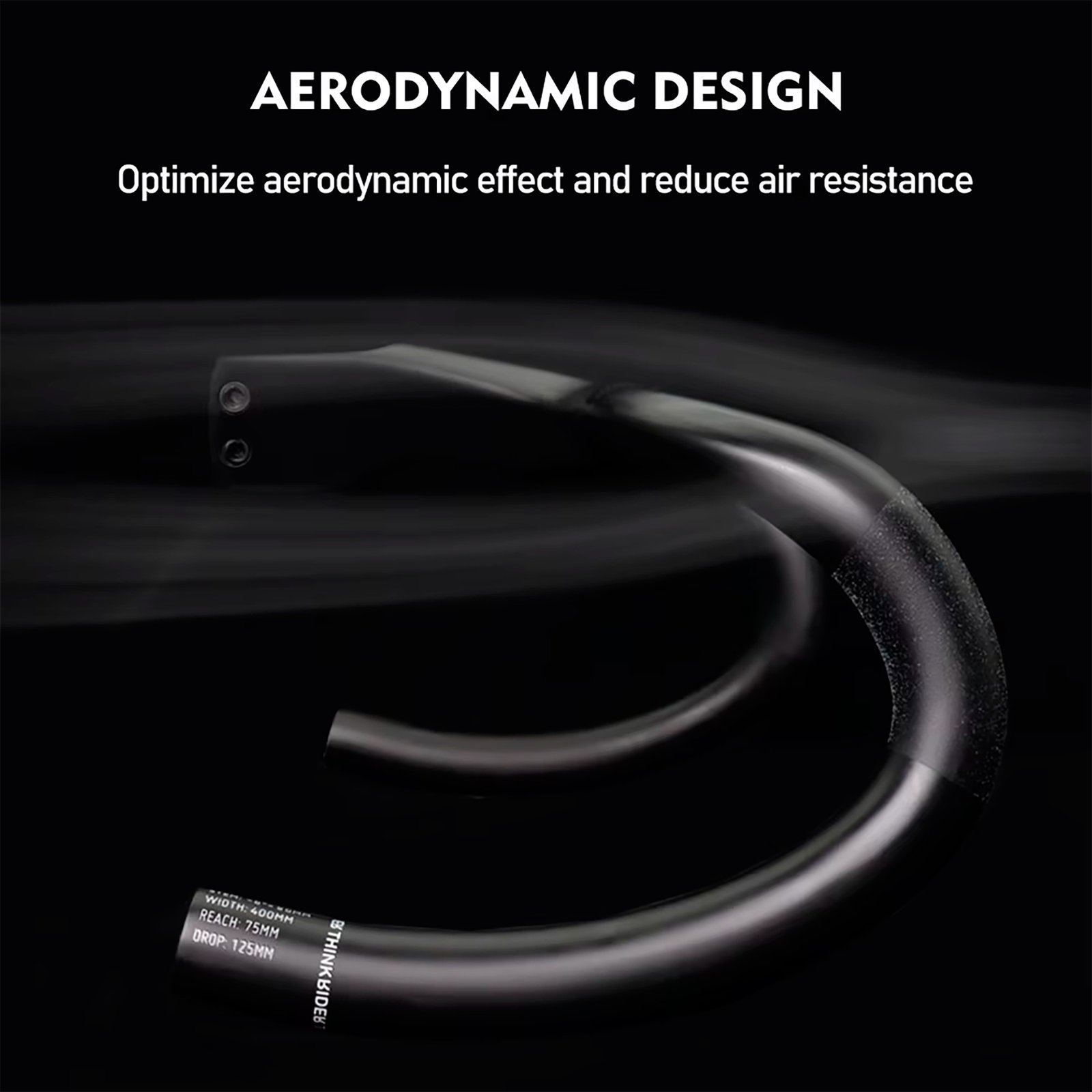 Manillar Bicicleta De Ruta Thinkrider 420-120mm Fibra De Carbono - Imagen 2