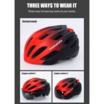 Casco Para Ciclista Thinkrider Con Lentes Y Luz Trasera - Imagen 2