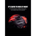 Casco Para Ciclista Thinkrider Con Lentes Y Luz Trasera