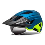 Casco Para Ciclista Thinkrider Con Lentes Visera Y Luz Trasera - Imagen 5