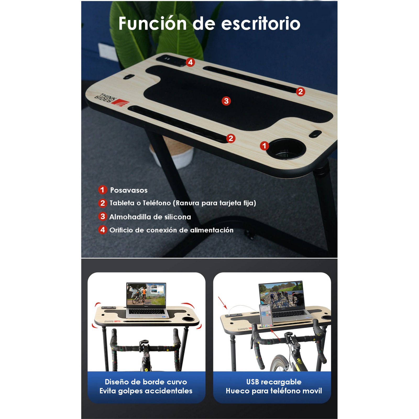 Escritorio Para Entrenamiento Thinkrider Altura Ajustable - Imagen 6