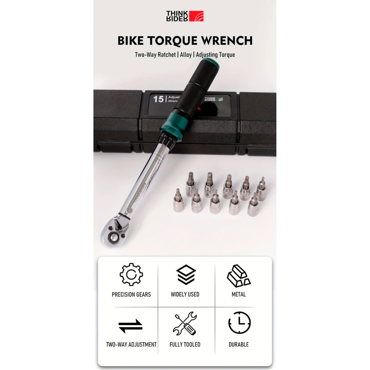 Kit De Herramientas Thinkrider Con Llave Torque Y Puntas Torx Y Allen - Imagen 5
