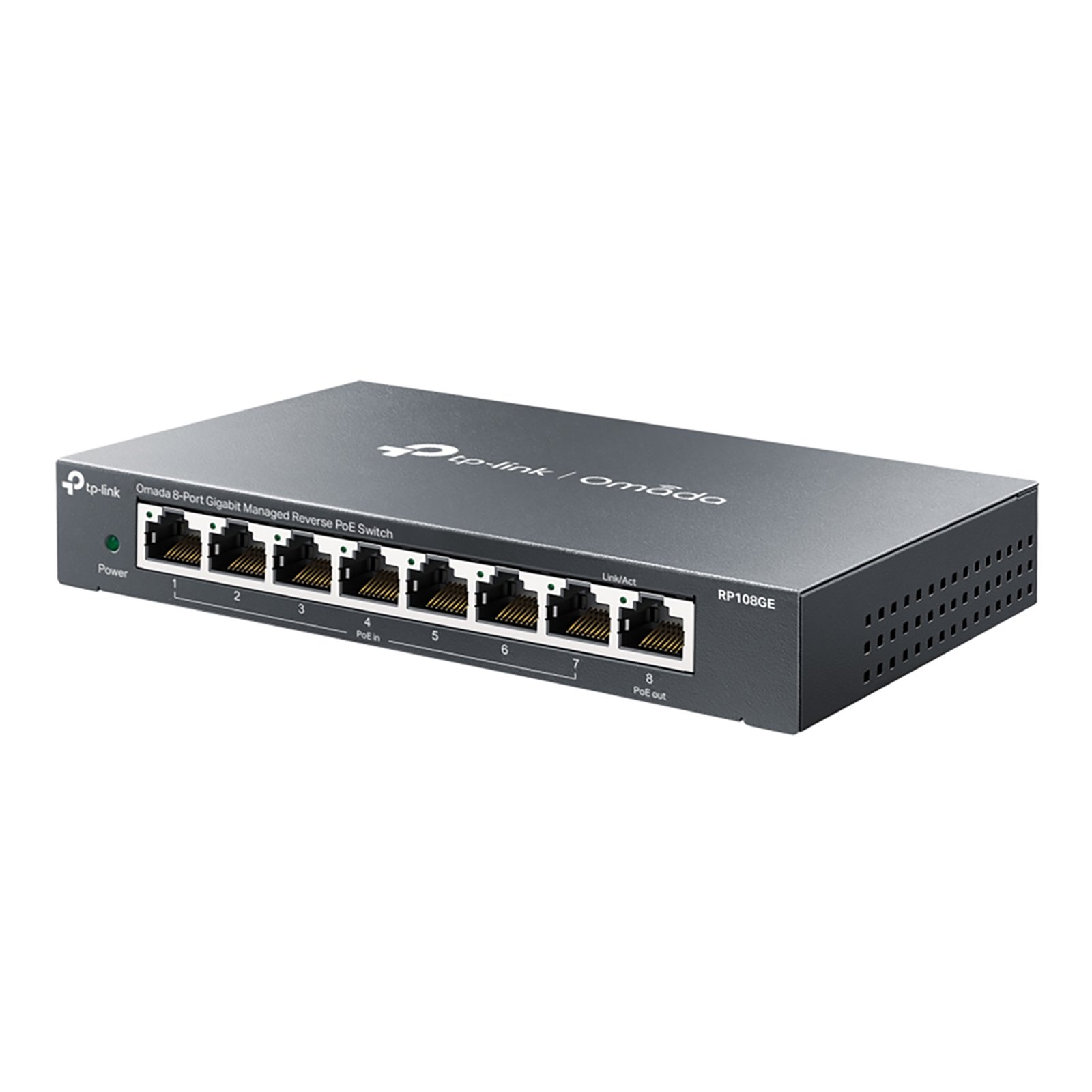 TLRP108GE_02.jpg Switch De Escritorio Tp-Link Ts-RP108ge 8 Puertos Gigabit PoE - Imagen 1
