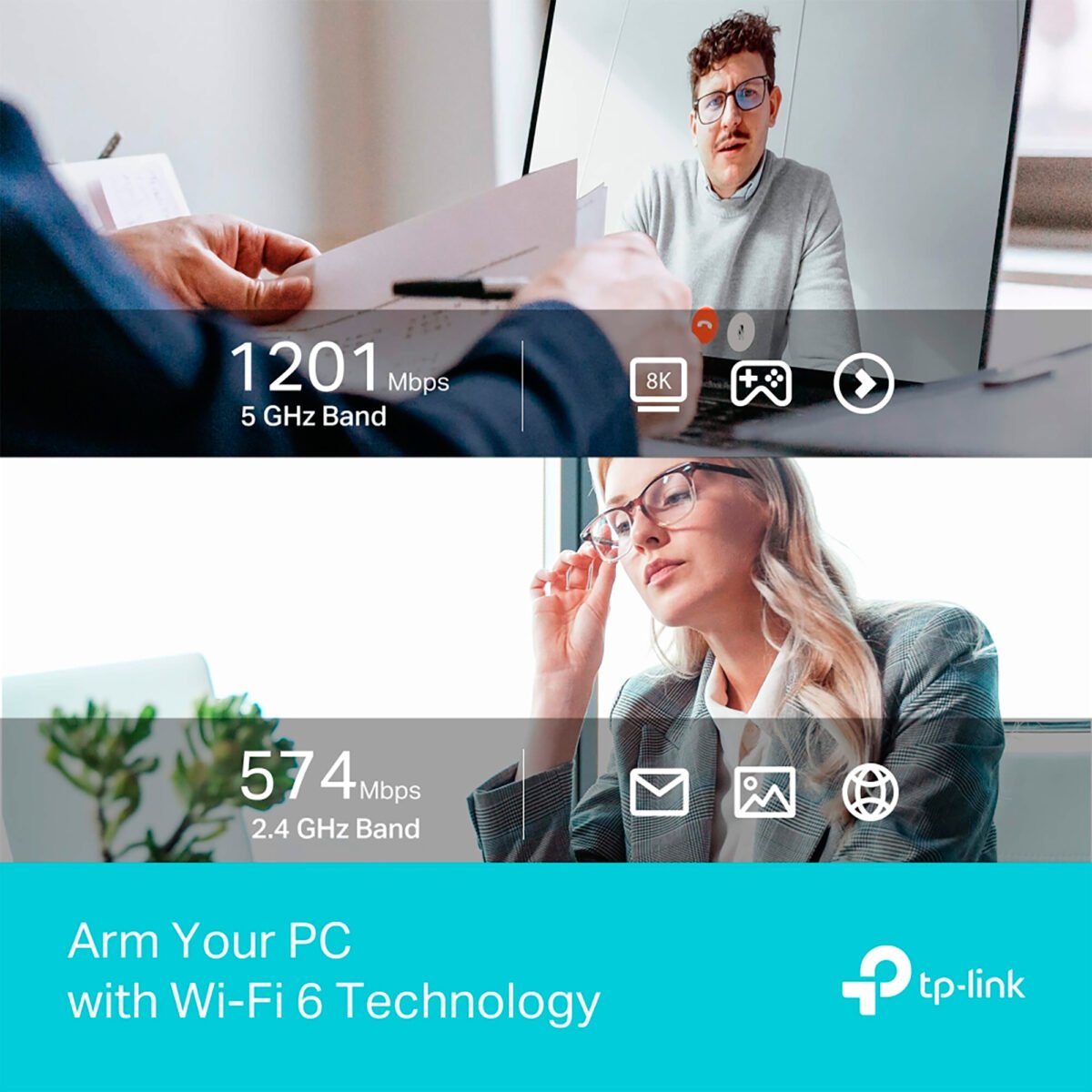 Tarjeta De Red Tp-link Archer Tx35u Plus  Wifi 2,4ghz 5ghz AX1800 - Imagen 2