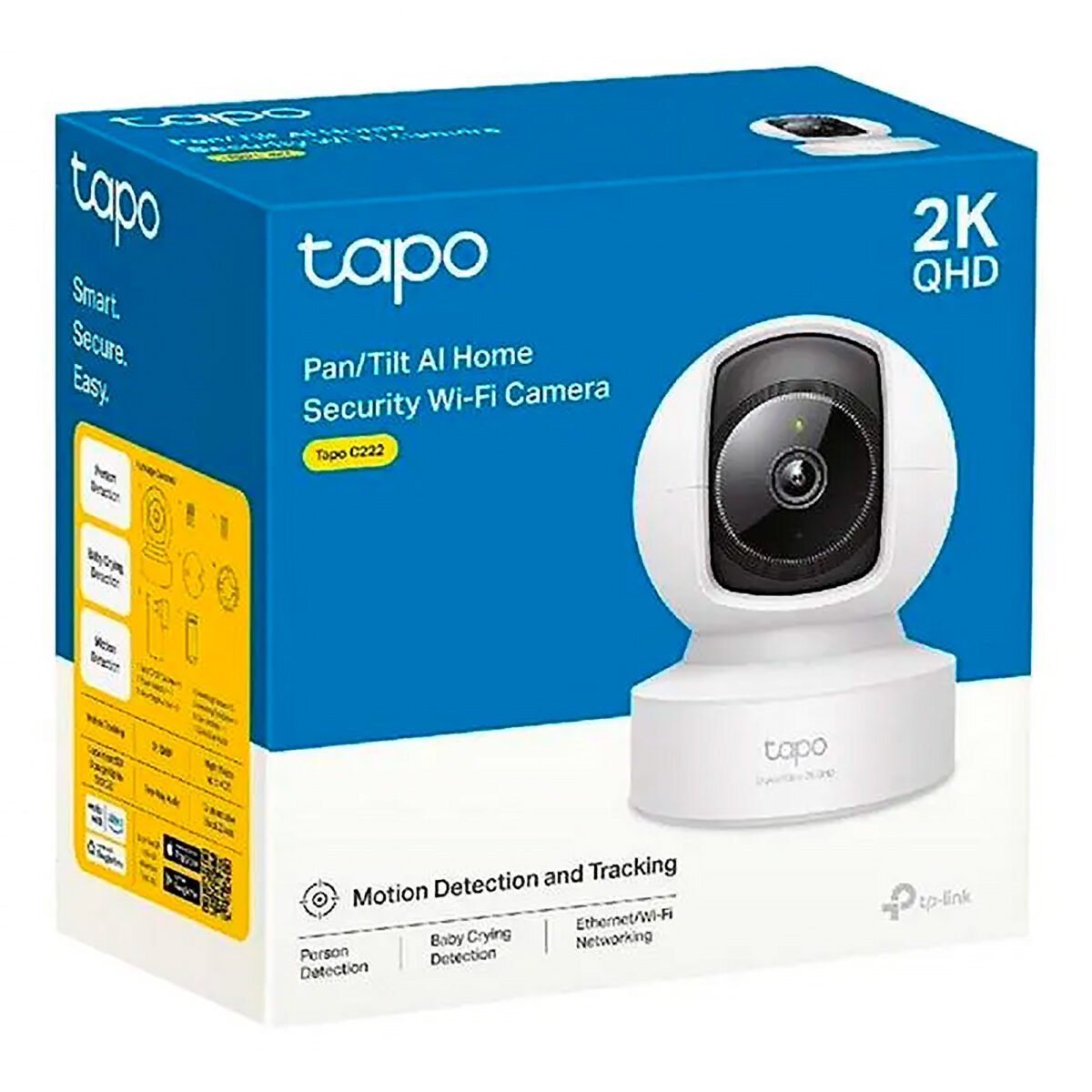 Cámara Ip Tp-link Tapo C222 2k 4mp Wifi Rj45 Visión Nocturna - Imagen 7