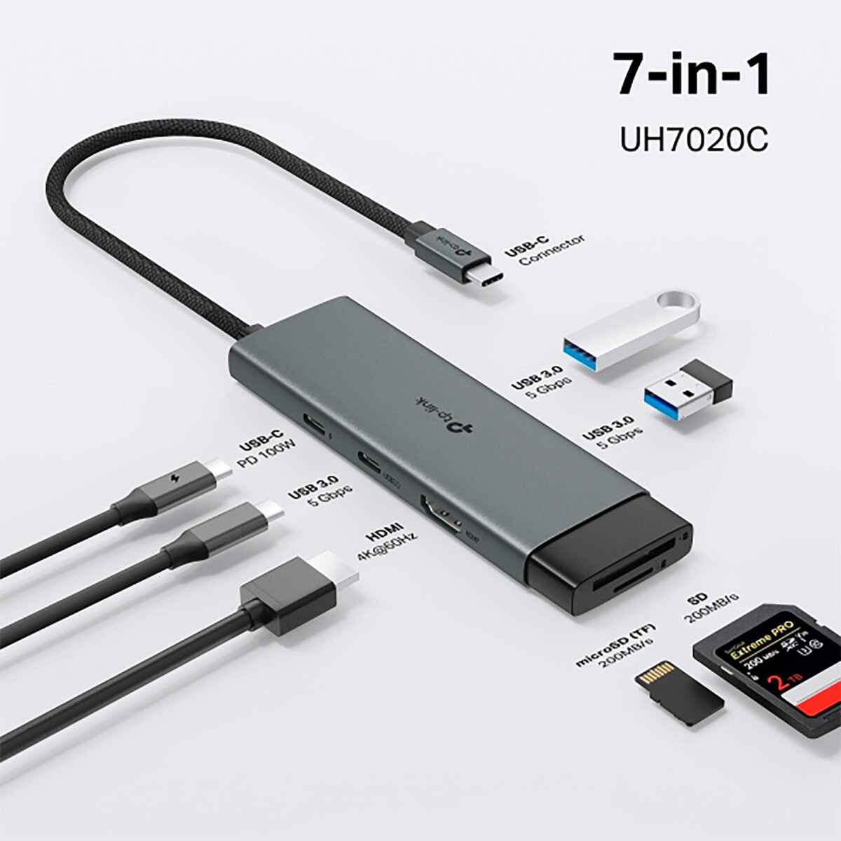Hub Usb C 7en1 Tp-Link Uh7020c 7 Puertos - Imagen 9