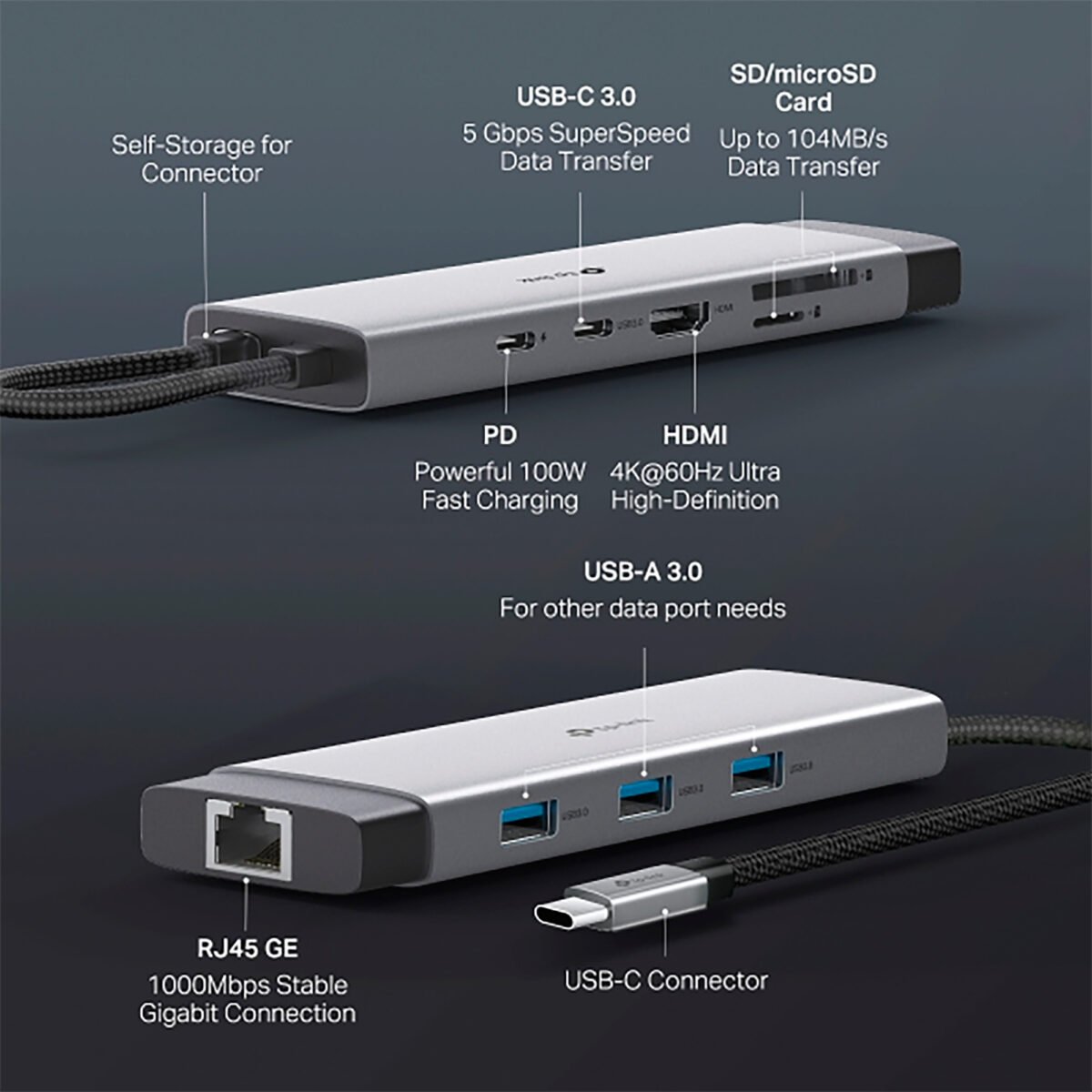 Hub Usb C 9en1 Tp-Link Uh9120c 9 Puertos - Imagen 7