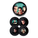 Set 4 Posavasos De Vinilo Retro Musique Vb03w - Imagen 3