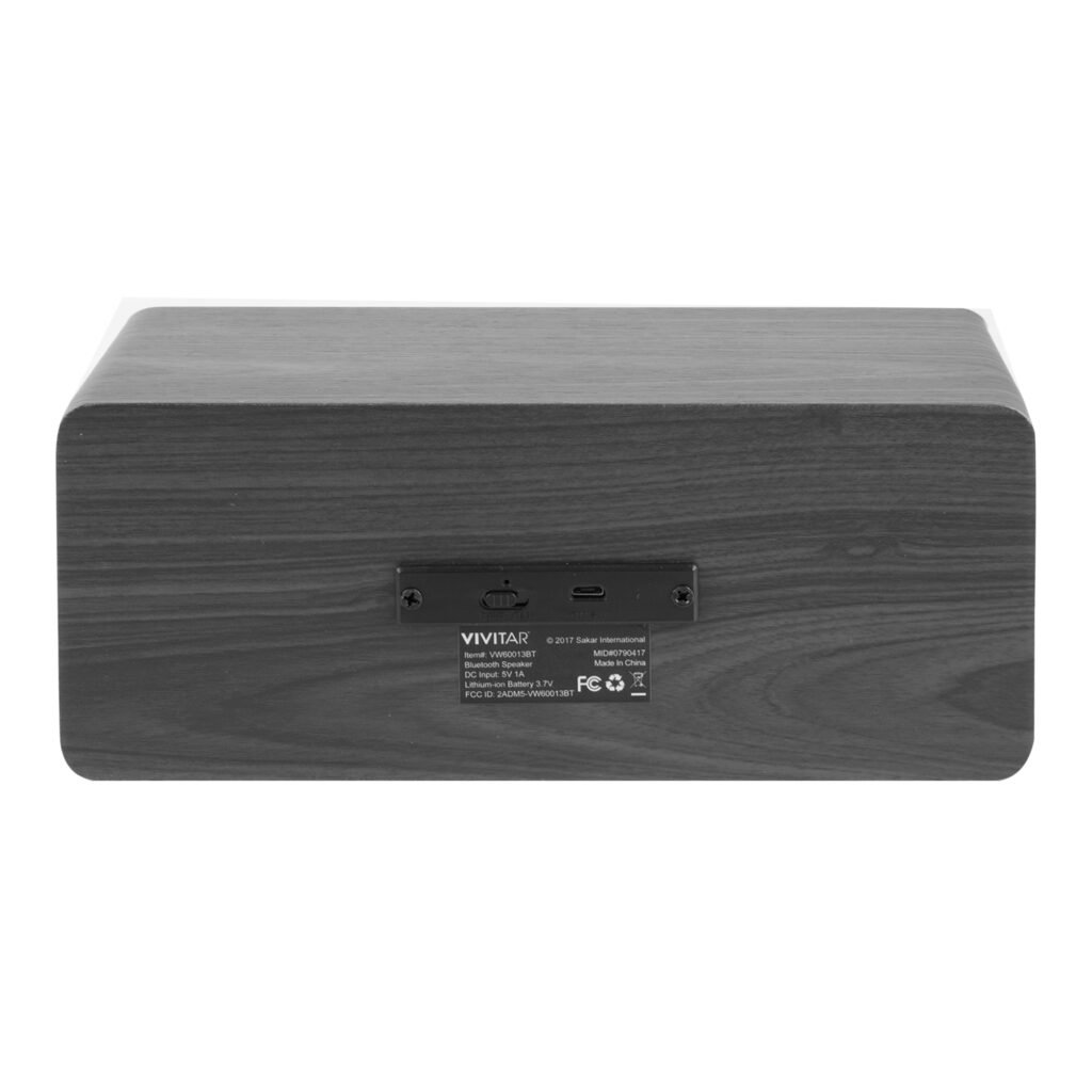 Parlante Bluetooth Vivitar VW-60013BT — Formato portátil con sonido estéreo