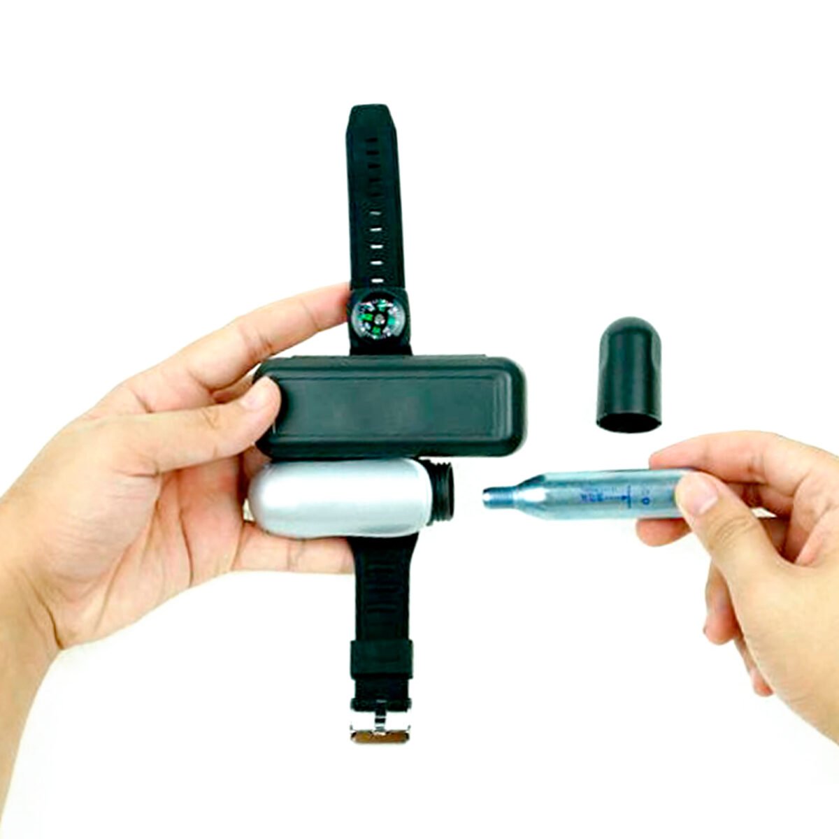 Boya Pulsera Salvavidas Inflable Co2 Con Brújula - Imagen 5
