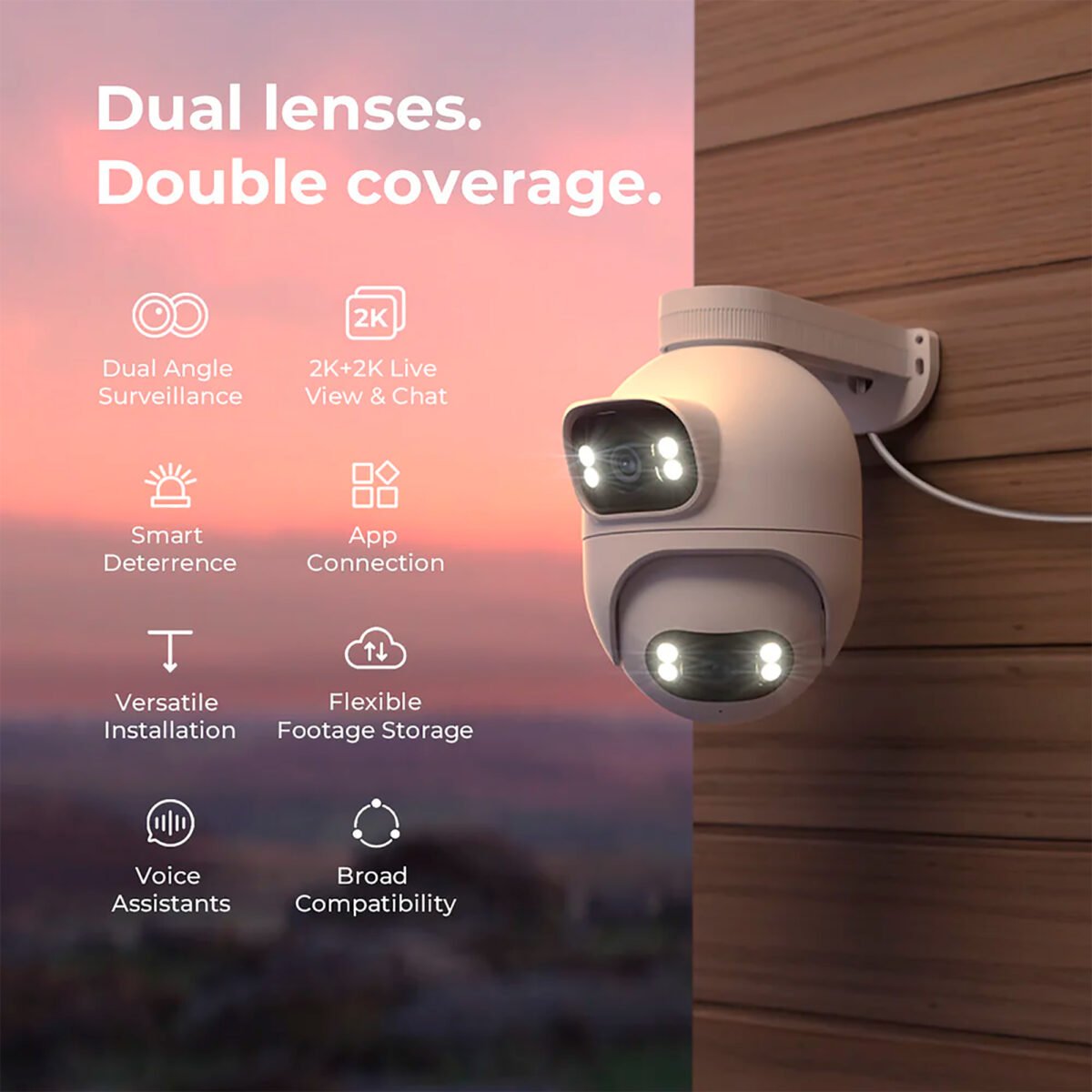 Cámara Cableada Xiaomi Imilab Ec6 Dual Día Noche Ip65 2K+2K - Imagen 5