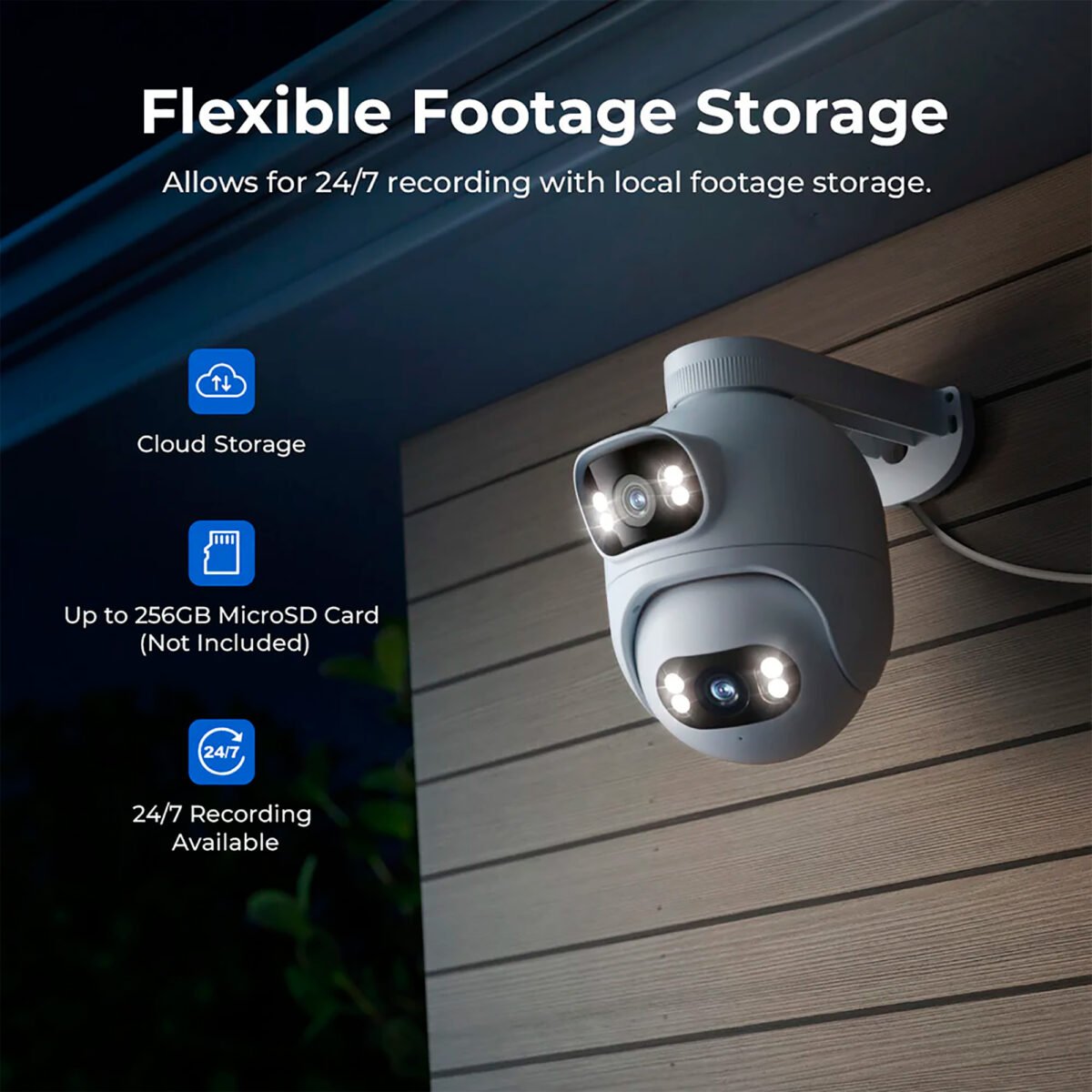 Cámara Cableada Xiaomi Imilab Ec6 Dual Día Noche Ip65 2K+2K - Imagen 2