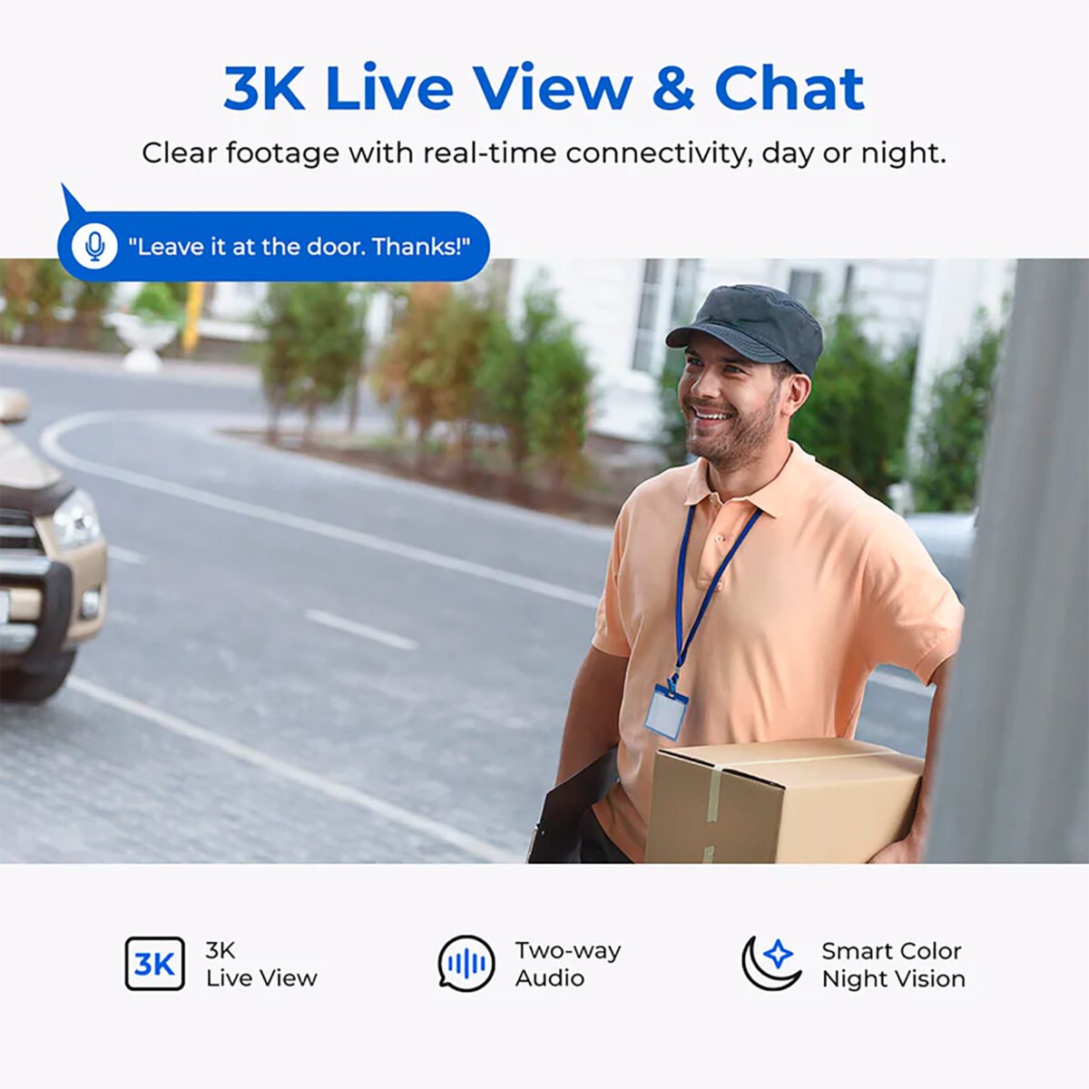 Cámara Inalámbrica Xiaomi Imilab Ec6 Día Noche Ip65 3K 360° - Imagen 7