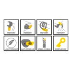 Candado Con Cable De Memoria Rockbros 60cm - Imagen 2