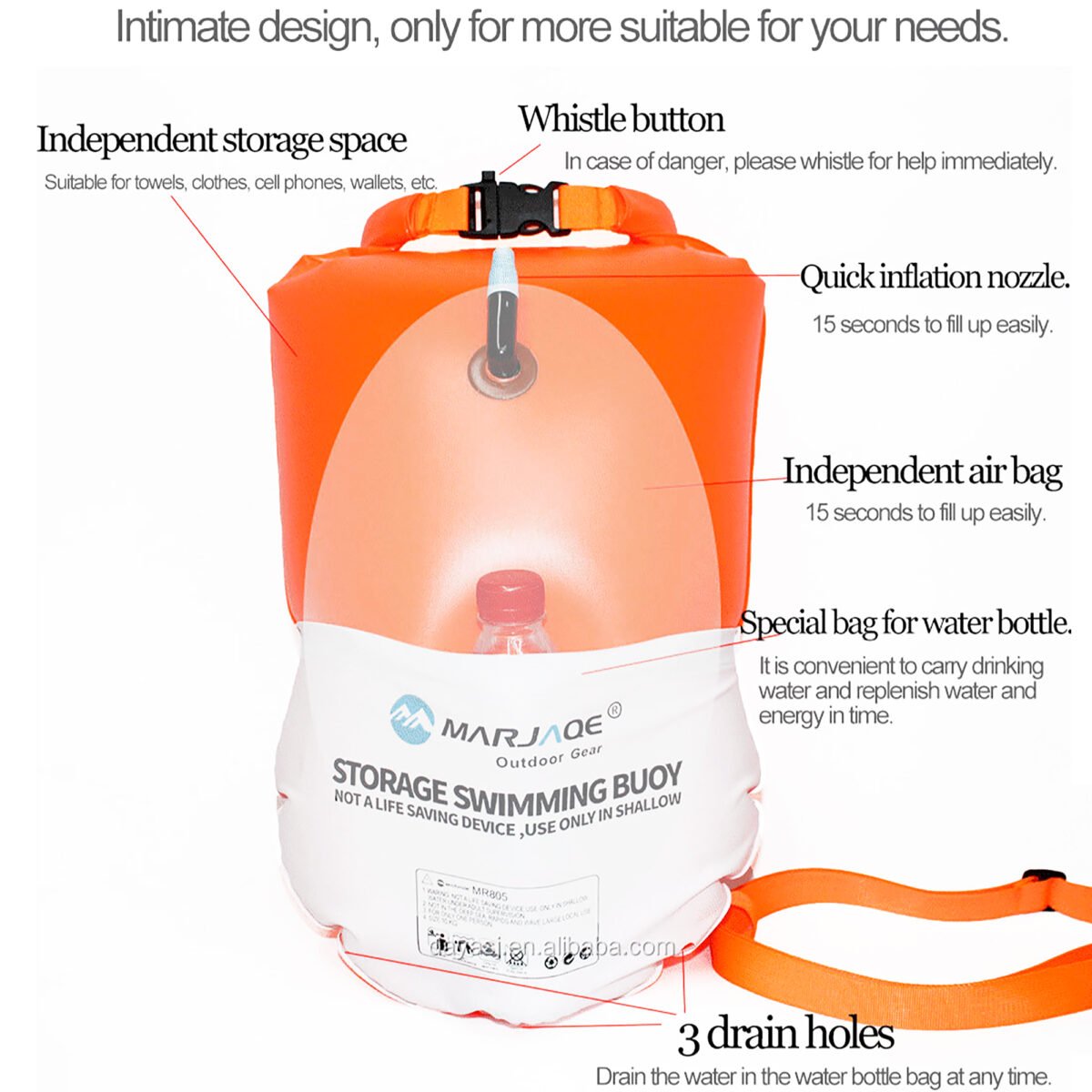 Boya Bolso Marjaqe Impermeable 100% 20l - Imagen 3