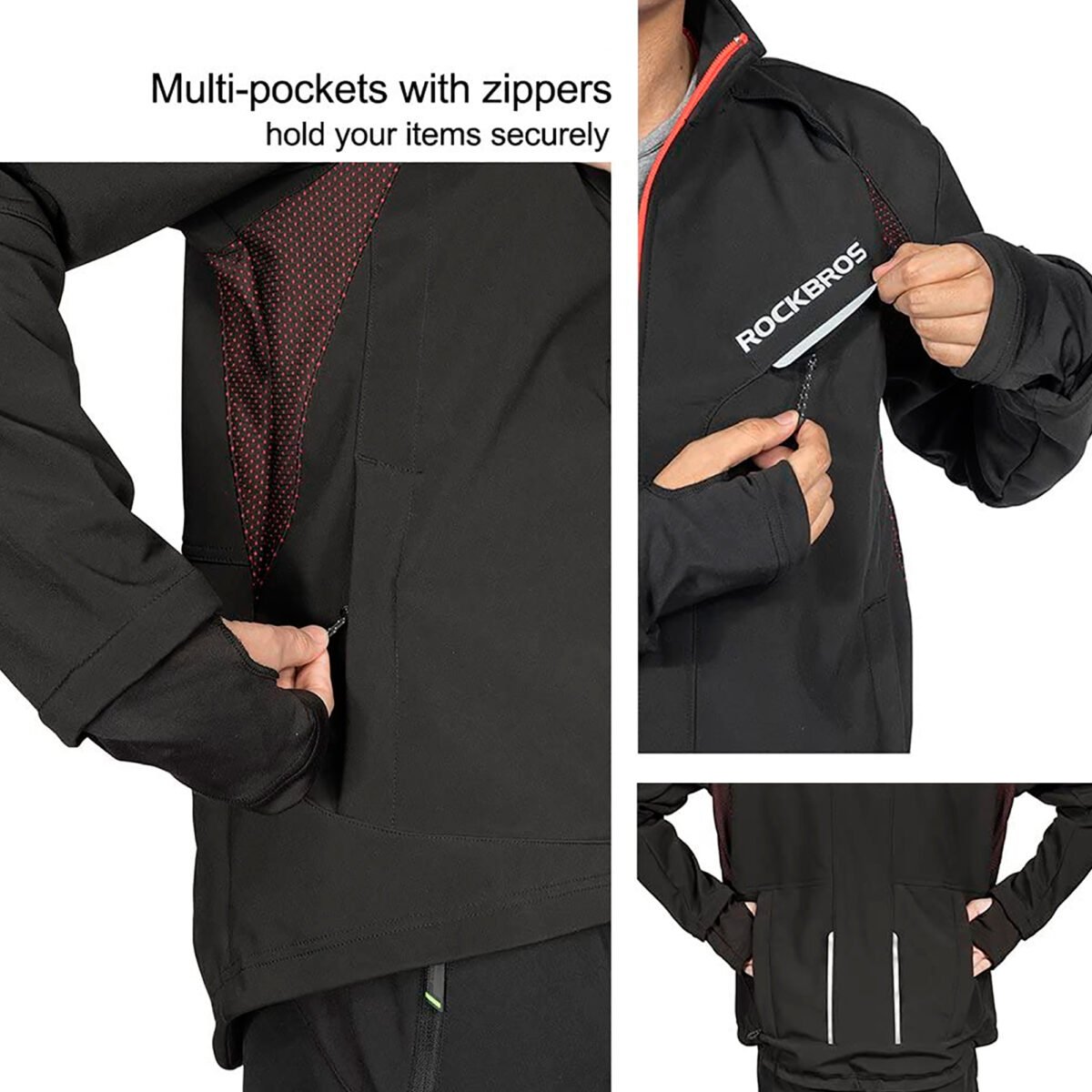 Campera Impermeable Rockbros Cintas Reflectivas Xxxxl - Imagen 4