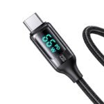 Cable de Datos   USB C 6A  1.2M  Negro  U78  Con LCD  Carga Rápida  SJ544  USAMS - Imagen 2
