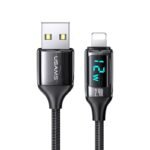 Cable de Datos   USB A a Lightning  1.2M  Negro  U78  Con LCD  SJ543  USAMS