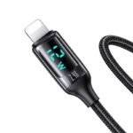 Cable de Datos   USB A a Lightning  1.2M  Negro  U78  Con LCD  SJ543  USAMS - Imagen 2