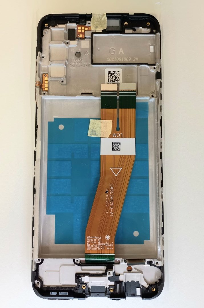 dlimgs.php_-10068.jpg Display Samsung A037F/A037M/A03s Comp. c/Marco Negro (GH81-21232A) 160mm - Imagen 1