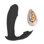 Vibrador Silicona Doble Estimulador con Control   Negro  YS-BE086 Adulto - Imagen 3