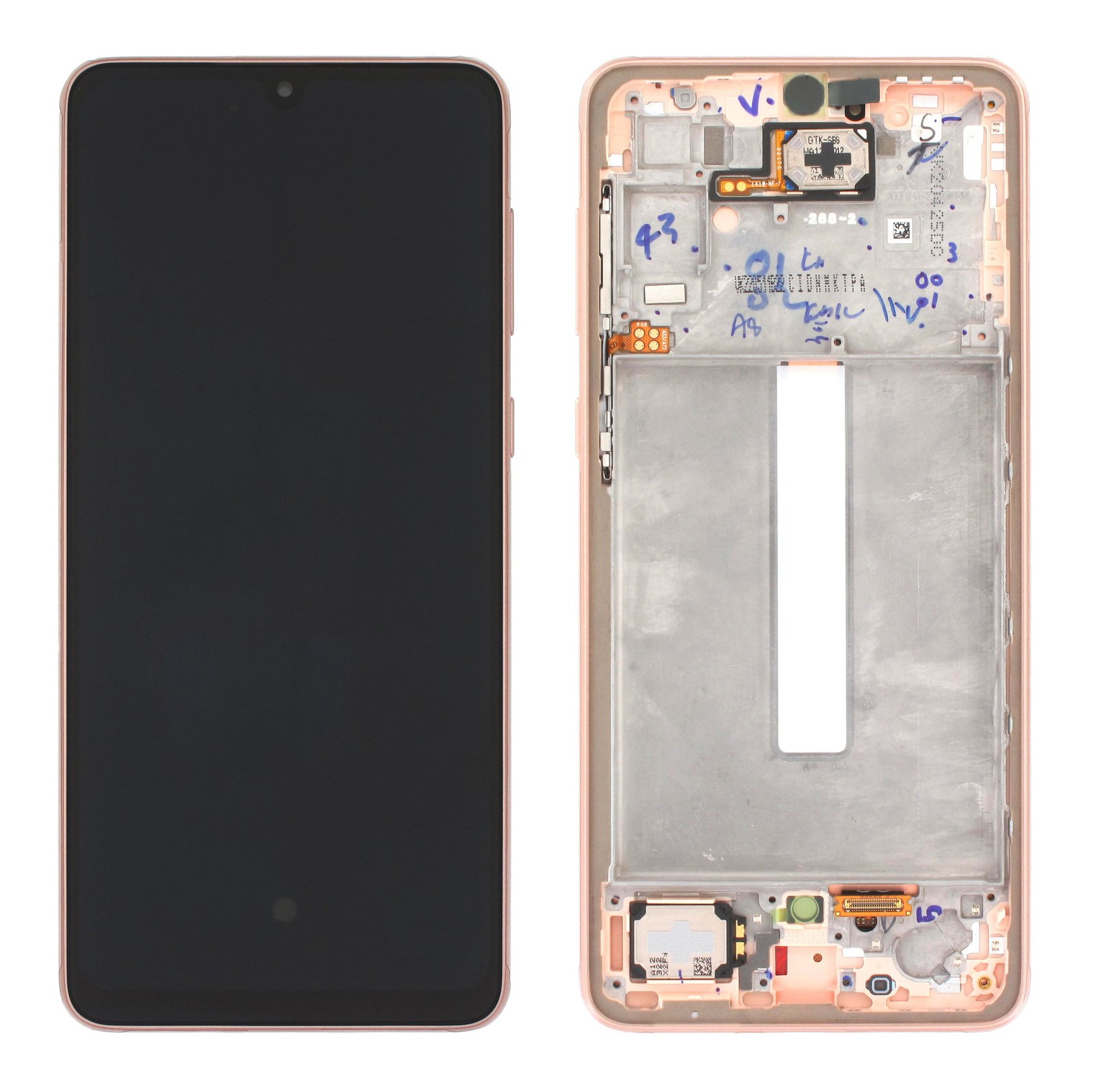 dlimgs.php_-10180.jpg Display Samsung A336/A33 5G Comp. c/Marco Dorado/Durazno (GH82-28143D/28144D) - Imagen 1