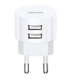Cargador USB T20   2 USB  2.1A  Blanco (sin cable)  CC080  USAMS