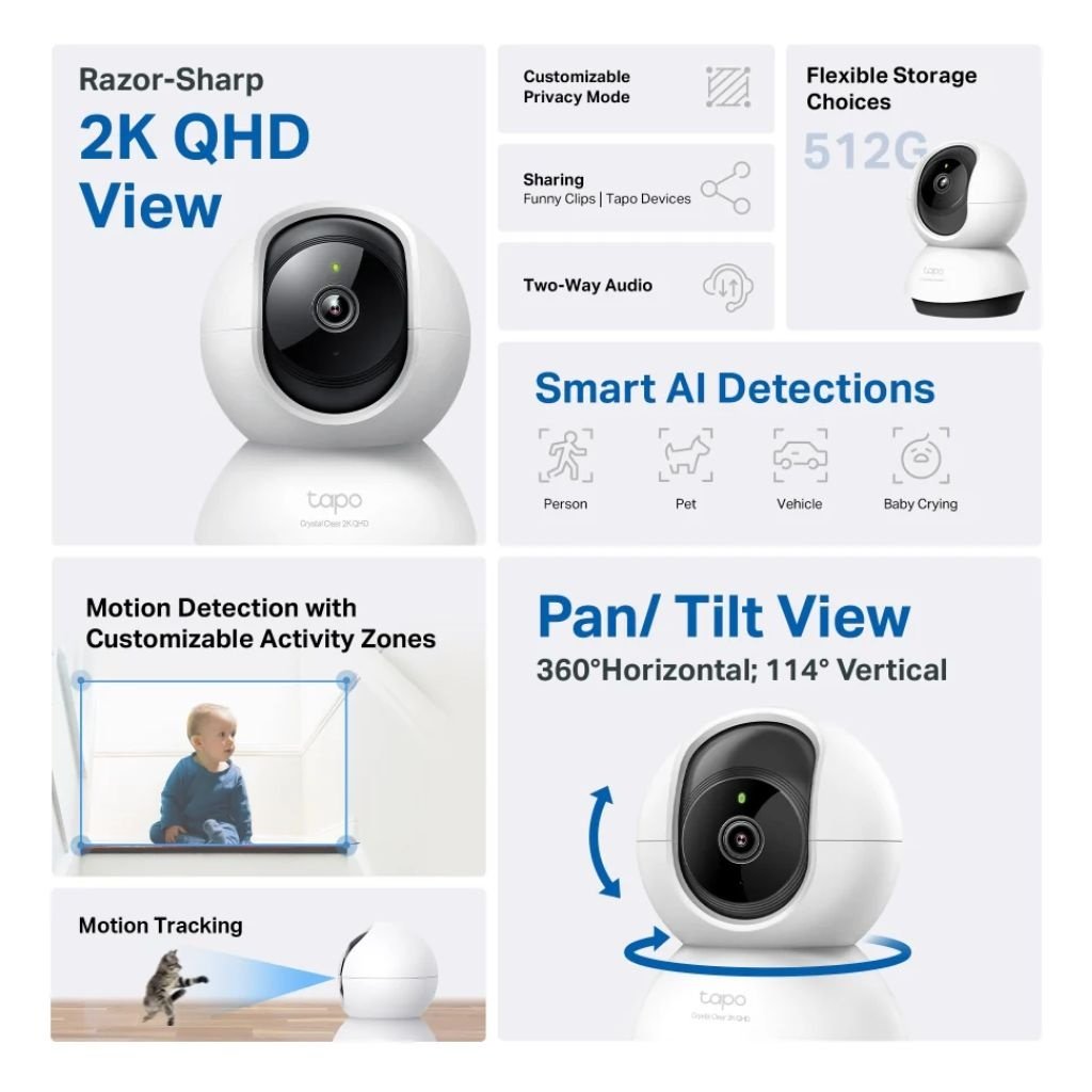 dlimgs.php_-1043.jpg Cámara IP TAPO C220 2K Inalámbrica Visión Nocturna IA Avanzada TP-LINK - Imagen 1
