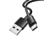 Cable de Datos USB A a USB C SJ708   3A  1M  Negro  USAMS - Imagen 2