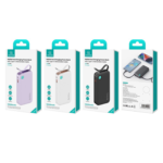 Power Bank 10000mAh   Cable Retráctil  Tipo C  Violeta  CD224 USAMS - Imagen 2