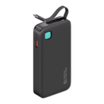 Power Bank 10000mAh   Cable Retráctil  Tipo C  Negro  CD224 USAMS - Imagen 3