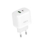 Cargador Rápido ROCA    USB QC3.0  USB C/PD 20W  Sin Cable (RC-TC-C5)