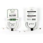 Cable de Datos ROCA   Power Delivery  USB C a USB C  100cm  3A  60W  Blanco  721324 - Imagen 2