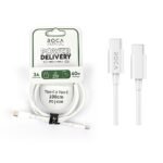 Cable de Datos ROCA   Power Delivery  USB C a USB C  100cm  3A  60W  Blanco  721324 - Imagen 5