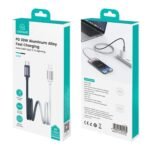 Cable de Datos USB C a Lightning Bicolor   PD  30W  1.2M  Azul/Rosado  SJ757  USAMS - Imagen 4