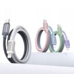 Cable de Datos USB C a Lightning Bicolor   PD  30W  1.2M  Azul/Rosado  SJ757  USAMS - Imagen 6