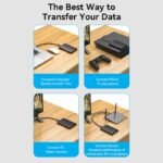 Caja para Disco Duro SATA de 2.5"   Cable USB 3.0 / Micro USB / Negro  KPAB0  Vention - Imagen 3