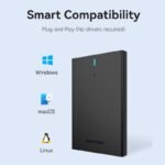 Caja para Disco Duro SATA de 2.5"   Cable USB 3.0 / Micro USB / Negro  KPAB0  Vention - Imagen 6