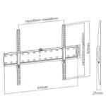 KL21G/46F - Soporte TV/Monitor   Fijo c/Nivel  Hasta 70"/ 40kg  Brateck