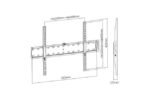 KL21G/46F - Soporte TV/Monitor   Fijo c/Nivel  Hasta 70"/ 40kg  Brateck