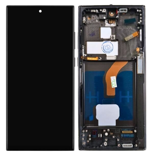 Display Samsung S908B/S22 Ultra 5G Comp. c/Marco Negro OLED