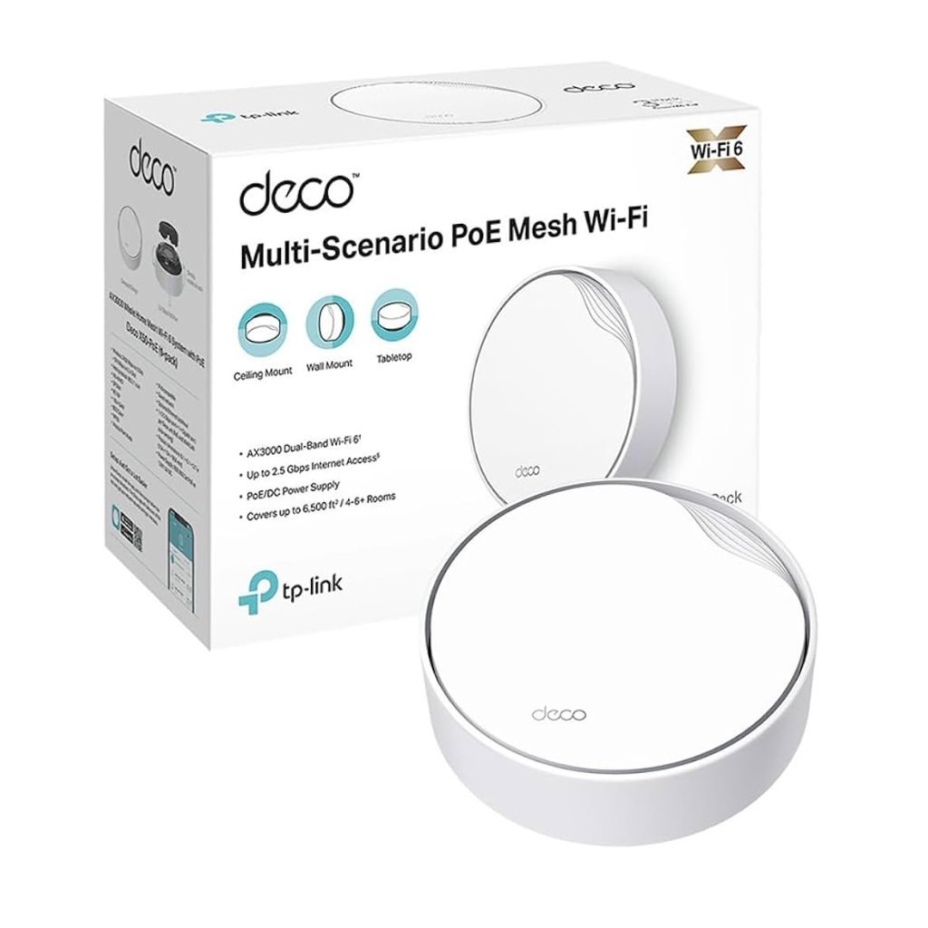 dlimgs.php_-1214.png Access Point Multiescenario Deco X50-PoE AX3000 (1 Pack) TP-LINK - Imagen 1