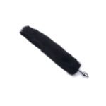 Plug Anal Metálico Cola de Zorro YS-BE001-3   Negro  Adulto