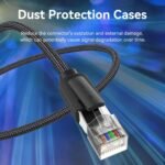 Cable de Red Trenzado   Cat.8  SFTP / 3M / Negro  IKOBI  Vention