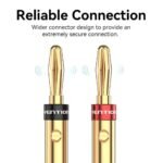 Conector Banana para Parlantes   x2 / Chapado en oro  BFDJ0-2  Vention - Imagen 3