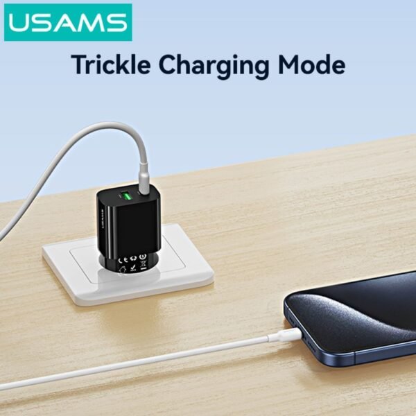 dlimgs.php_-1273.jpg Cargador de Pared T65 30W USB A + USB C Blanco CC316 USAMS
